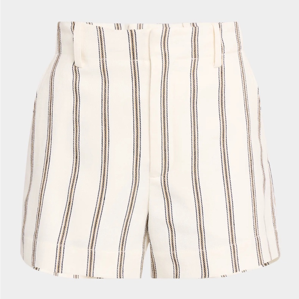 Striped High-Waisted Women's Shorts